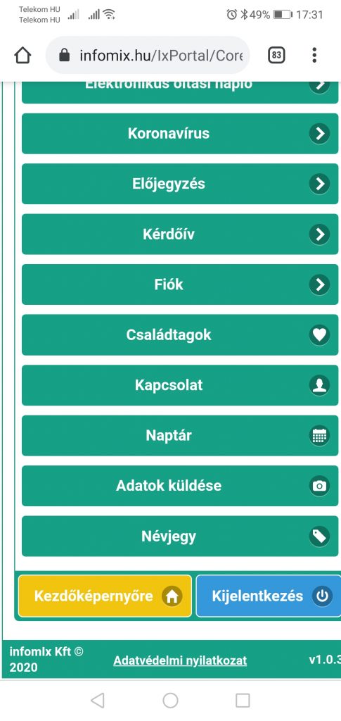 páciens portál